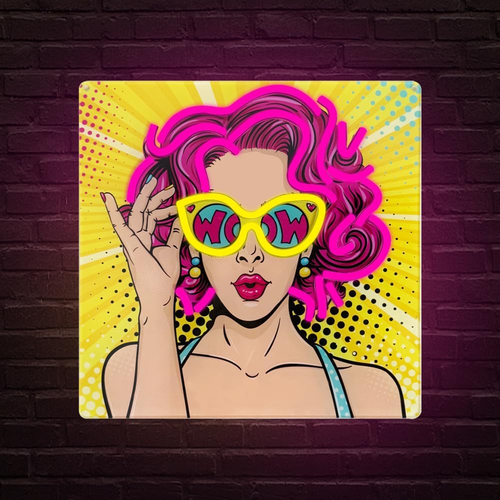 Lighting Decor Wow - Neonowe znaki Wow Lady do dekoracji