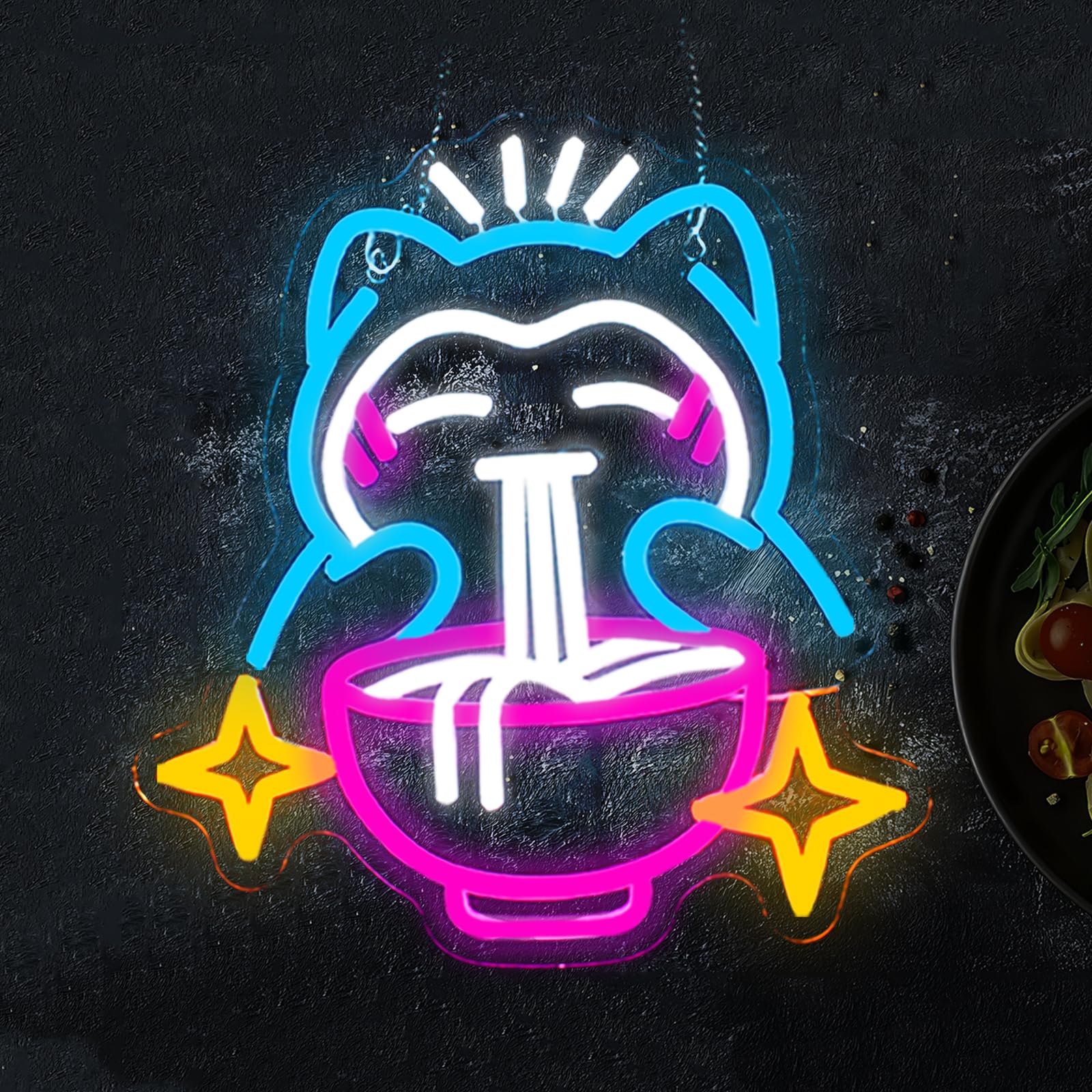 Restaurant Lighting Decoration - Neon LED Ramen - Uroczy neon