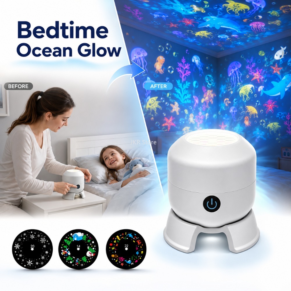 Ambient Lighting Decor For Room - Lampa nocna LED z efektem gwieździstego