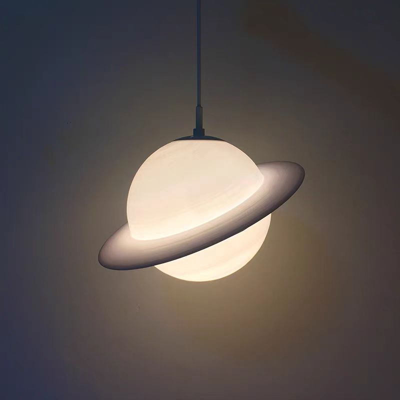 Lighting Decor Store - Spersonalizowany kreatywny żyrandol LED Saturn druk