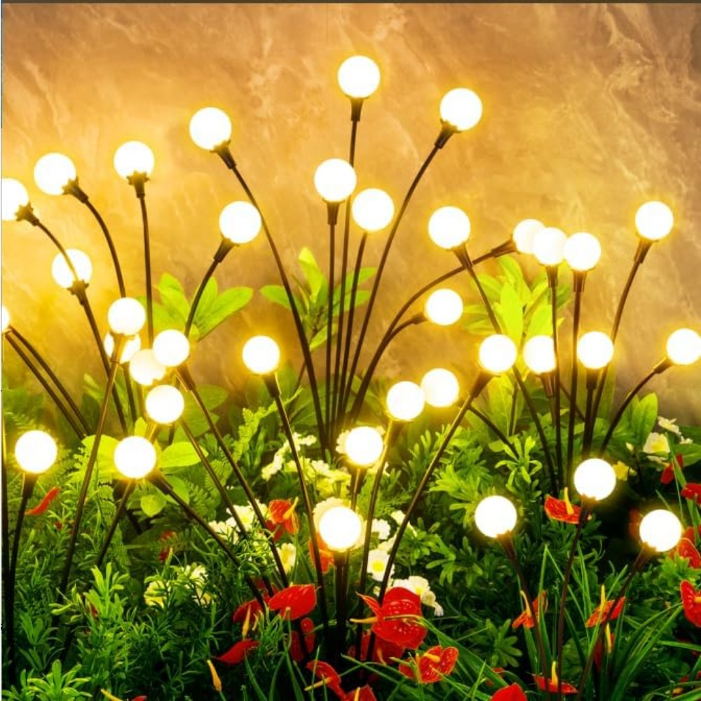 Outdoor Lighting Decor Ideas - Zewnętrzne wodoodporne lampy solarne, 64 LED,