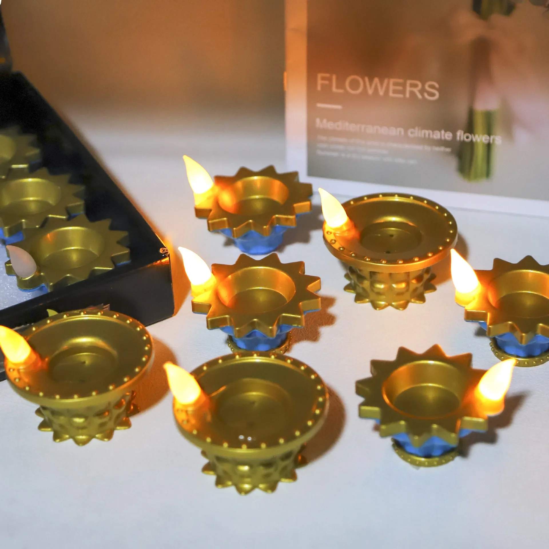 Decor Lighting India - 12 sztuk elektryczny czujnik wody świeca
