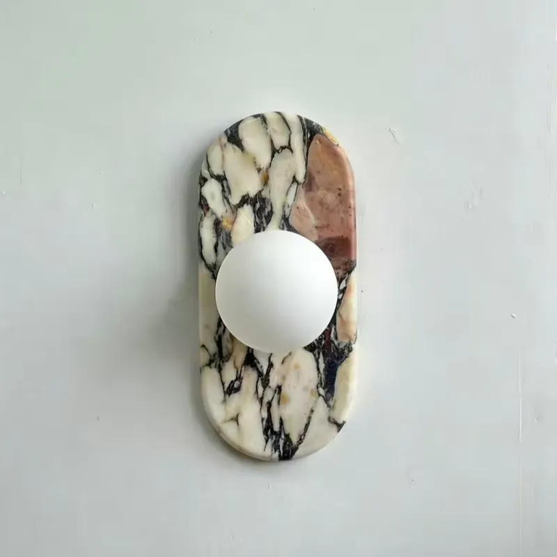 Wall Decor Lighting - Minimalistyczna lampa ścienna z naturalnego marmuru