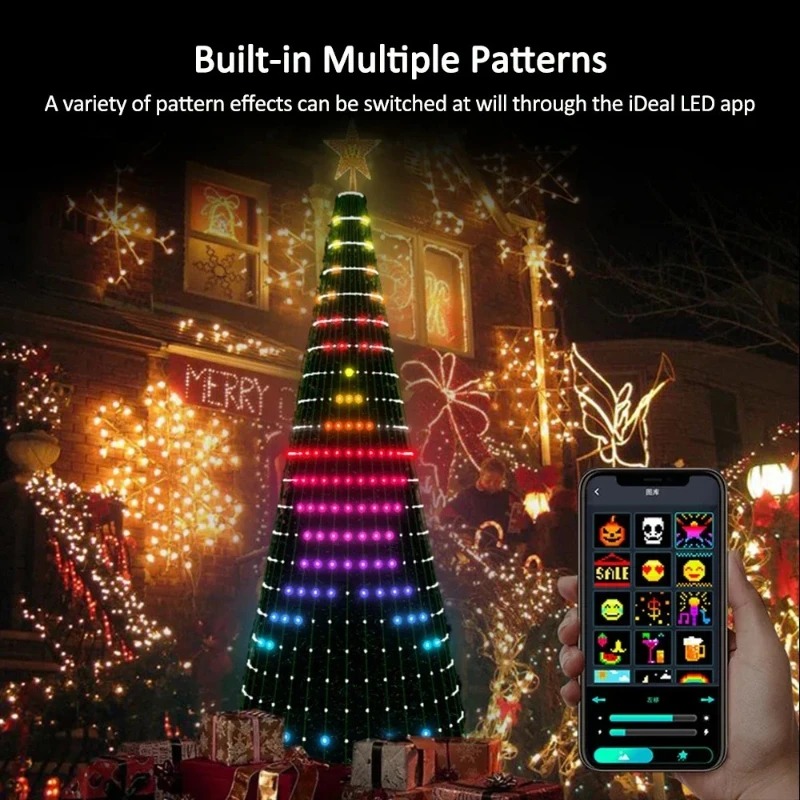 Home Decor Lighting Tree - Świąteczne lampki choinkowe w kształcie gwiazdy