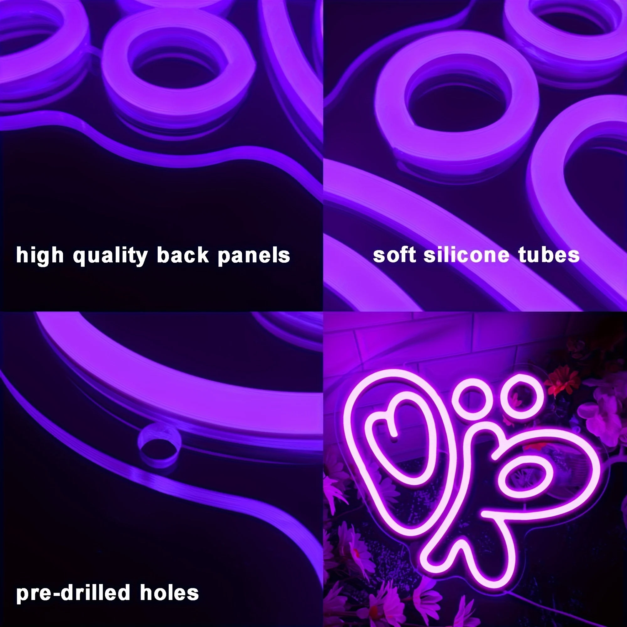 Ok Lighting Decor - Neonowe znaki LED zasilane przez USB,