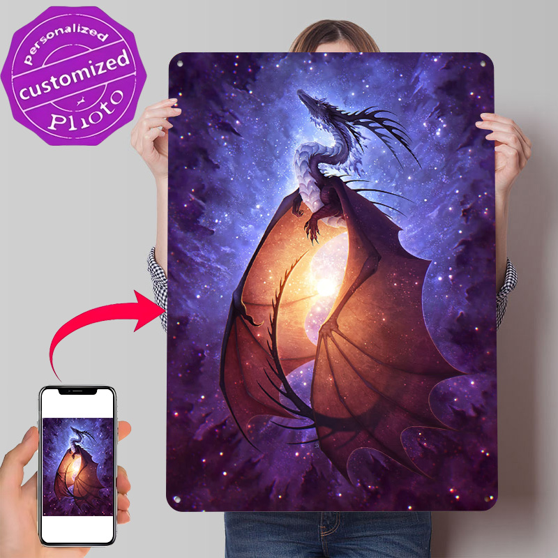 Nova Decor & Lighting Julestjerne - Nova 3D Metalowy Plakat z Teksturą,