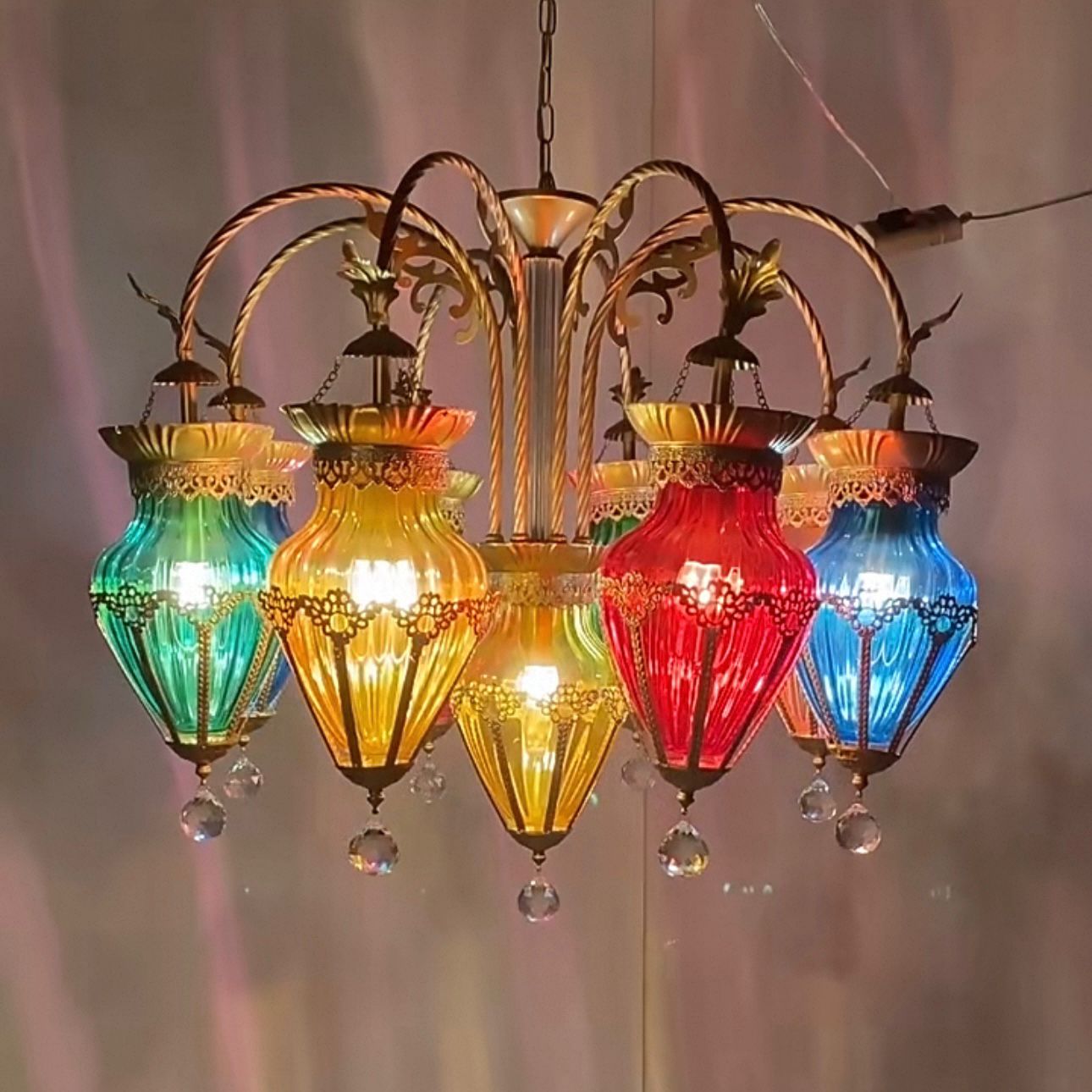 Ok Lighting Decor - Nowy żyrandol Amerykańska Restauracja Klub kolor