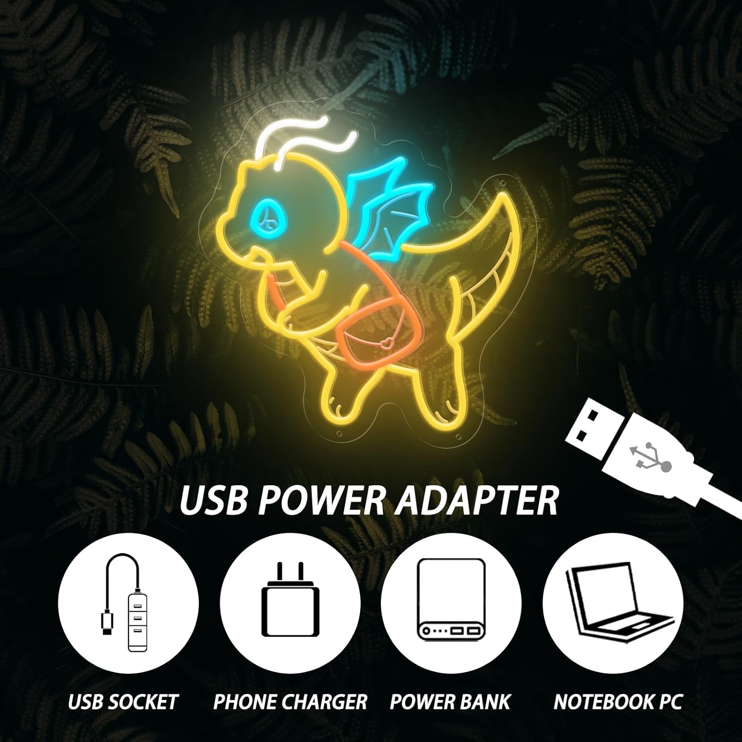 Ściemnialna lampka neonowa USB – Outdoor Lighting Decor Ideas recenzja i cena