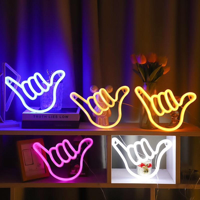 LED Neon Sign Peace Hand Win V – Ok Lighting Decor recenzja i cena