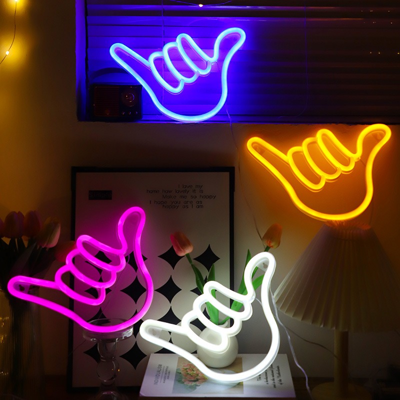 LED Neon Sign Peace Hand Win V – Ok Lighting Decor recenzja i cena