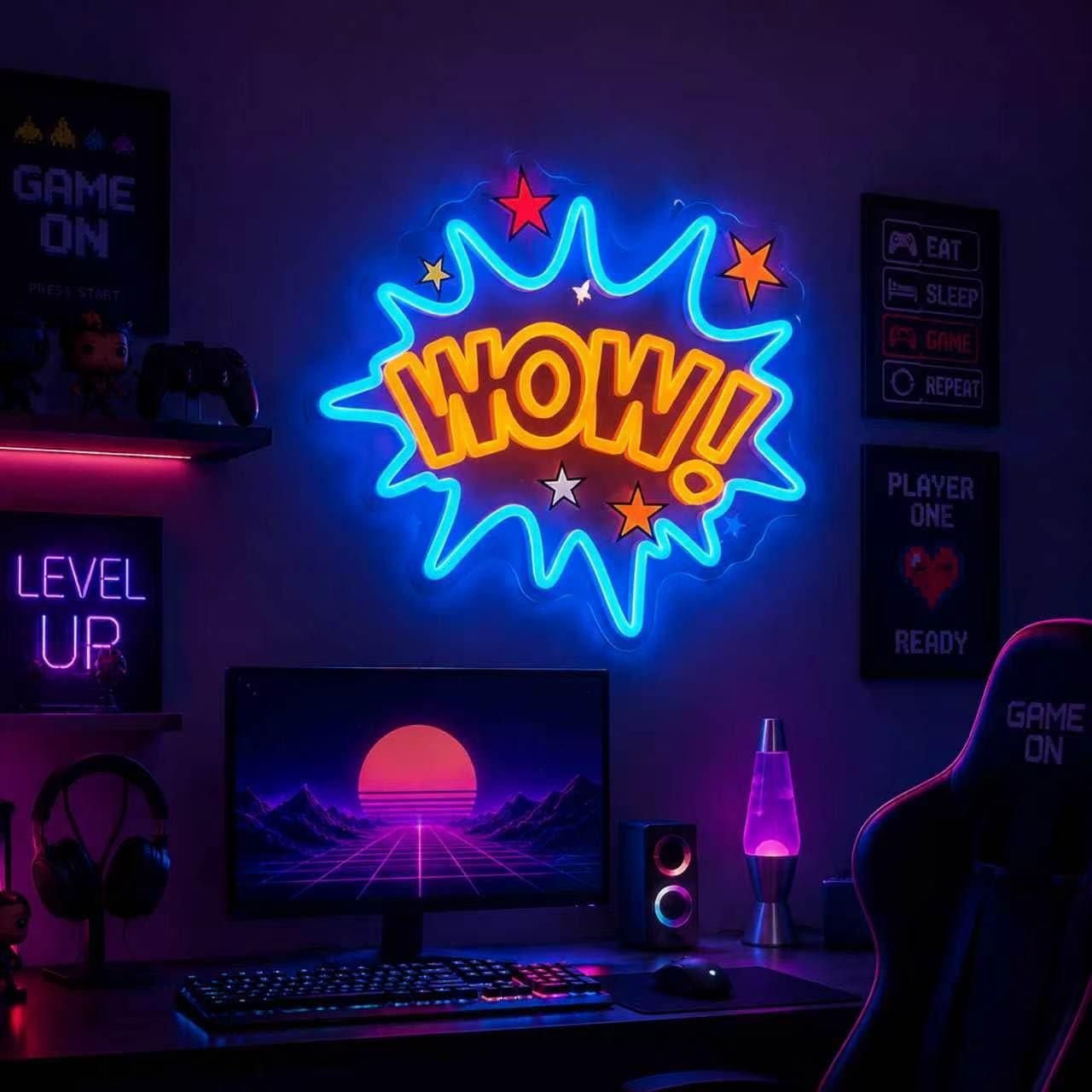 Neonowy znak WOW z funkcją ści – Lighting Decor Wow recenzja i cena