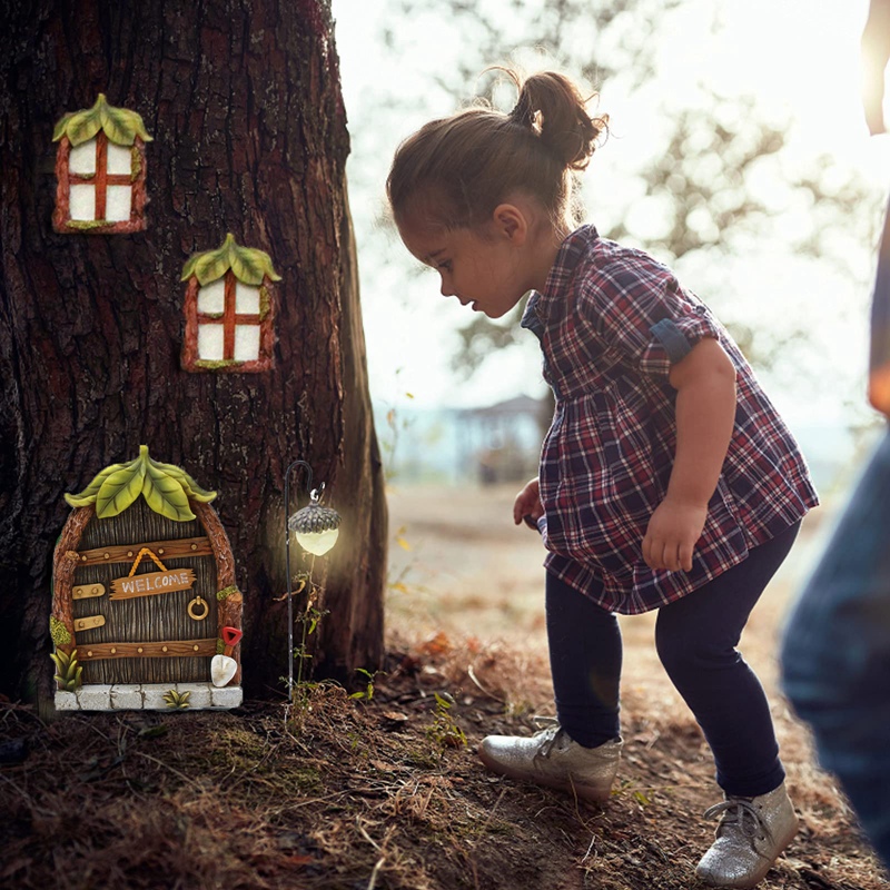 Miniaturowe okienko i drzwiczk – Home Decor Lighting Tree recenzja i cena
