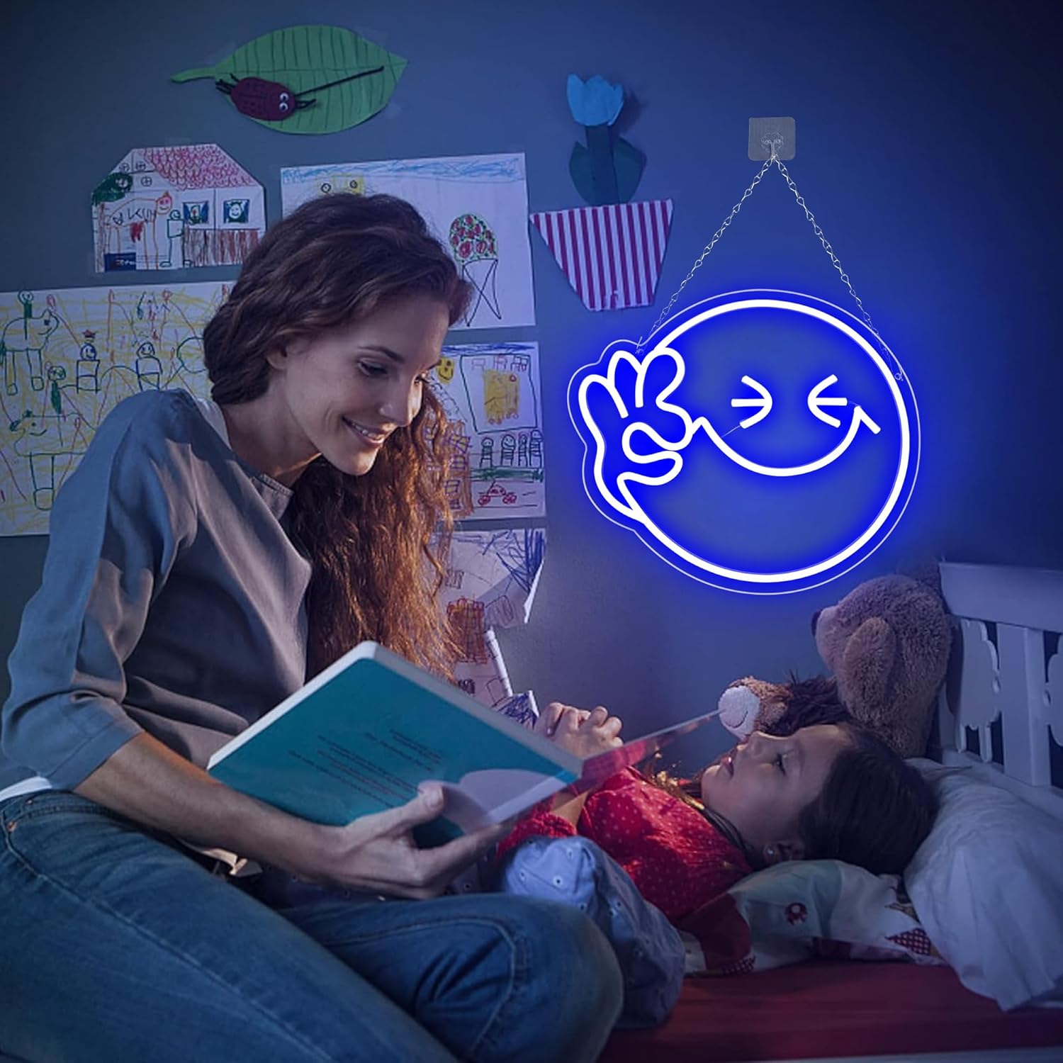 Emoji Uśmiech OK Neonowy Znak  – Ok Lighting Decor recenzja i cena