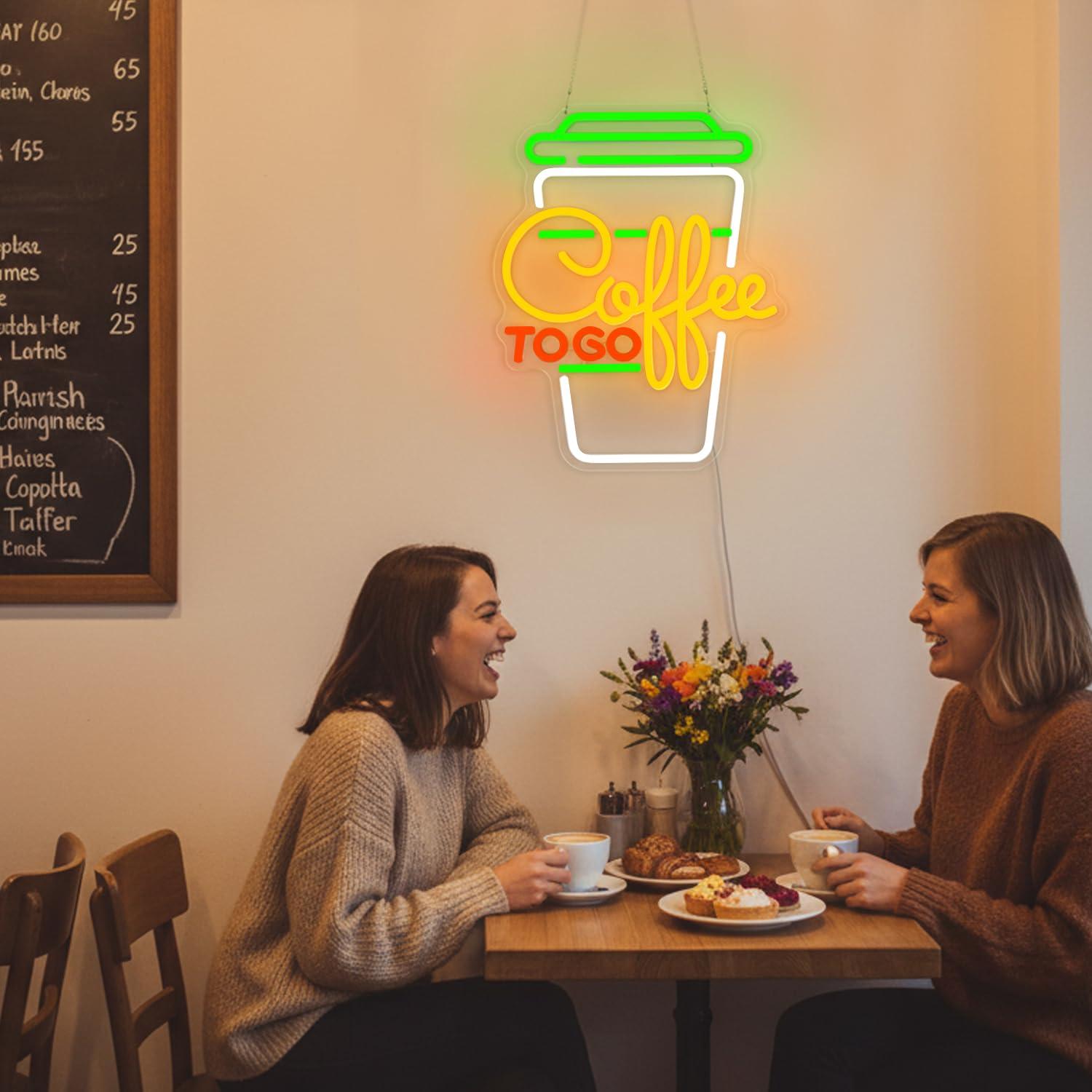 Neonowy szyld kawowy, ściemnia – Restaurant Lighting Decoration recenzja i cena