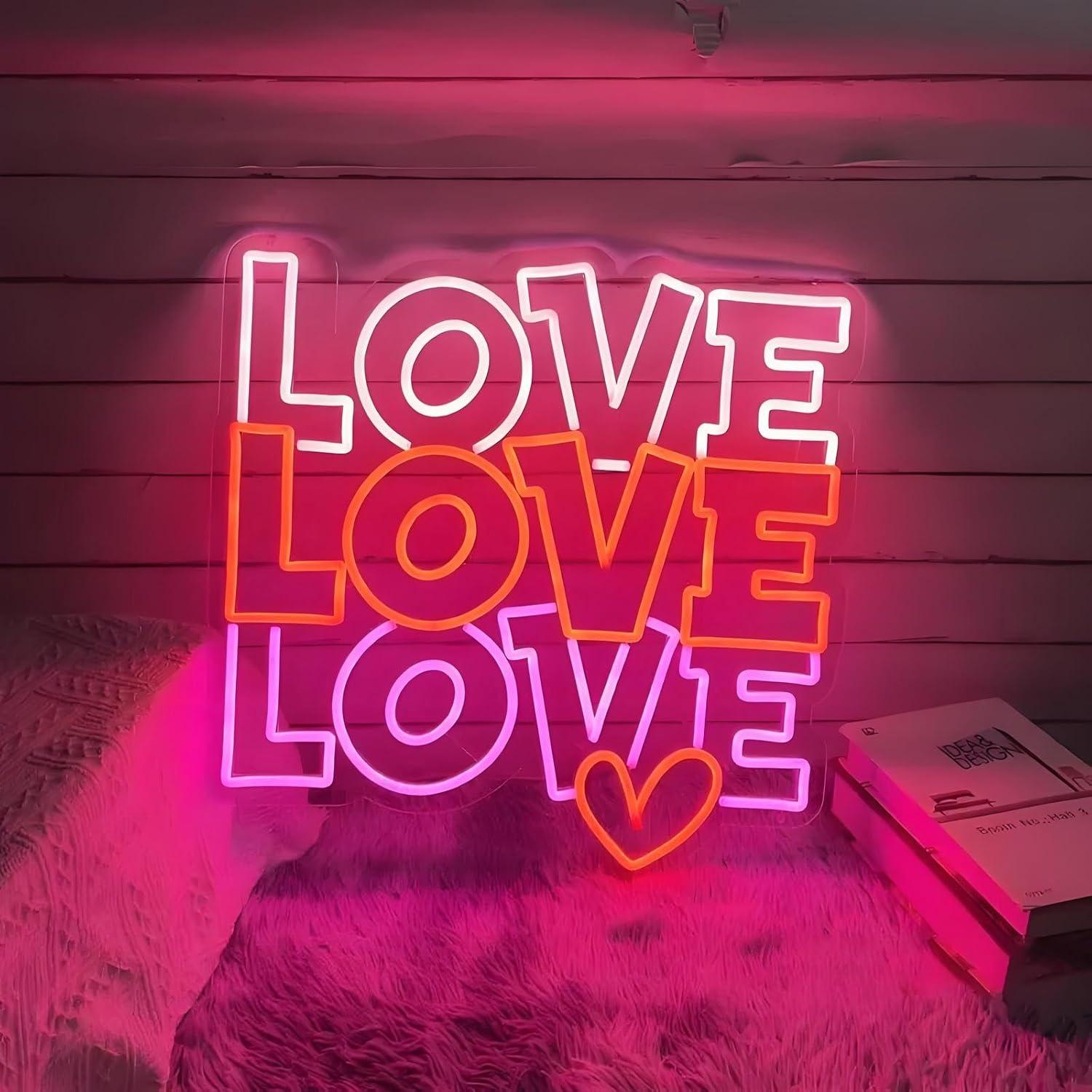 Neonowy znak miłosny, ściemnia – Wall Decor Lighting recenzja i cena