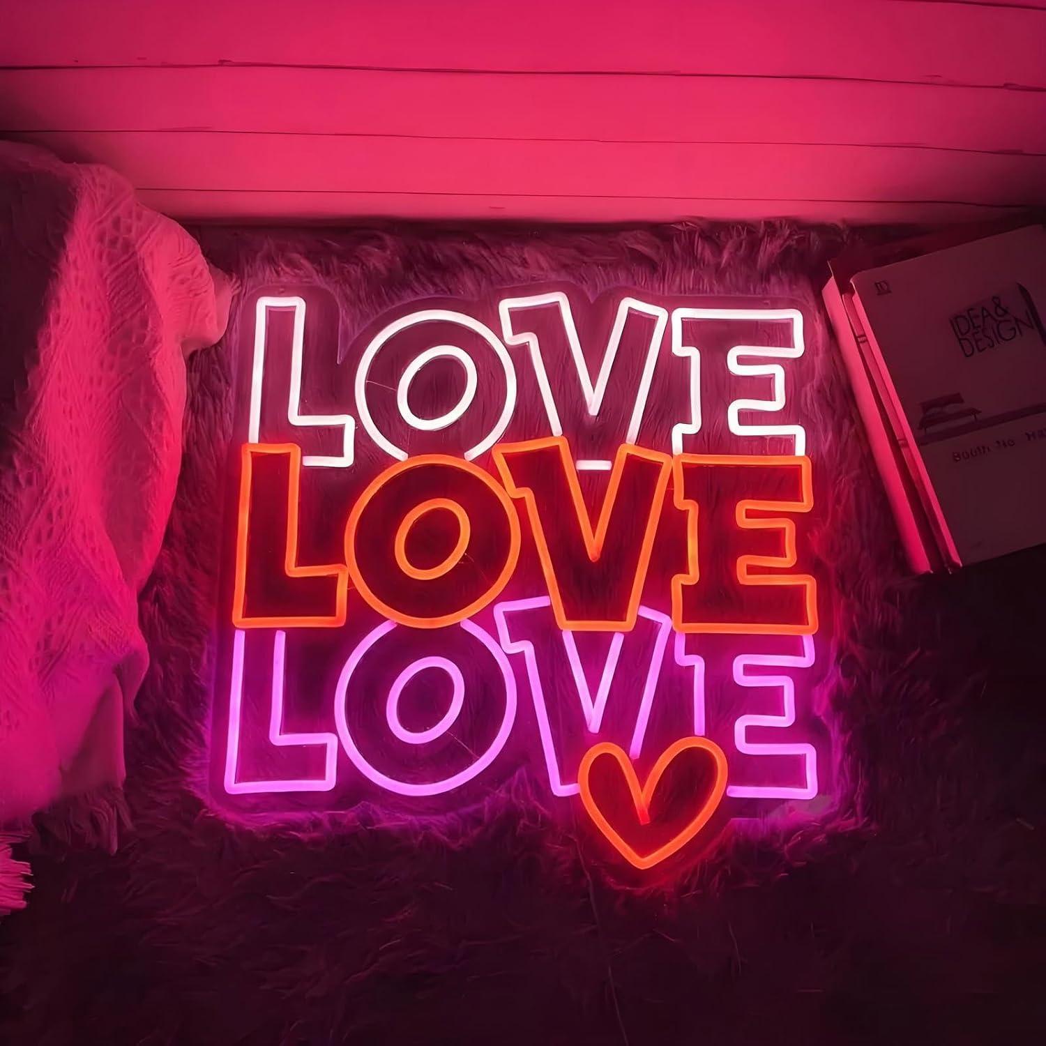 Neonowy znak miłosny, ściemnia – Wall Decor Lighting recenzja i cena