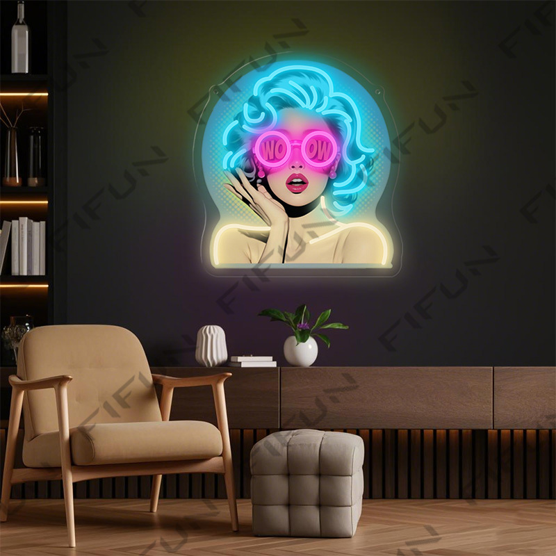 Neonowy znak WOW Curl Girl, dr – Lighting Decor Wow recenzja i cena
