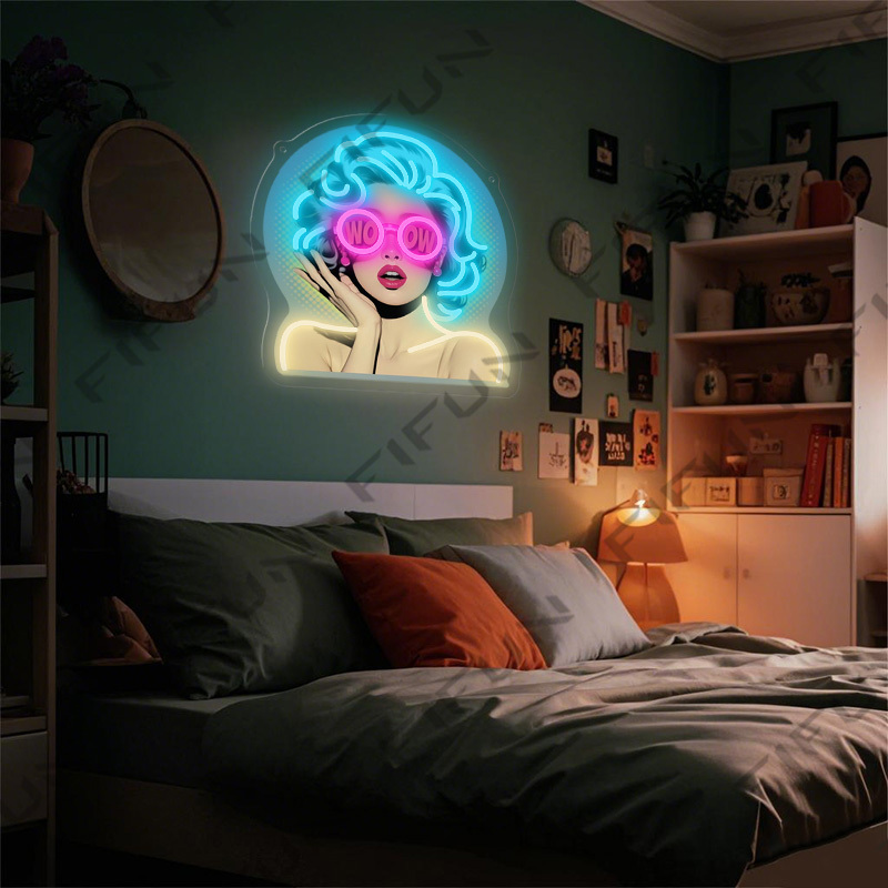 Neonowy znak WOW Curl Girl, dr – Lighting Decor Wow recenzja i cena