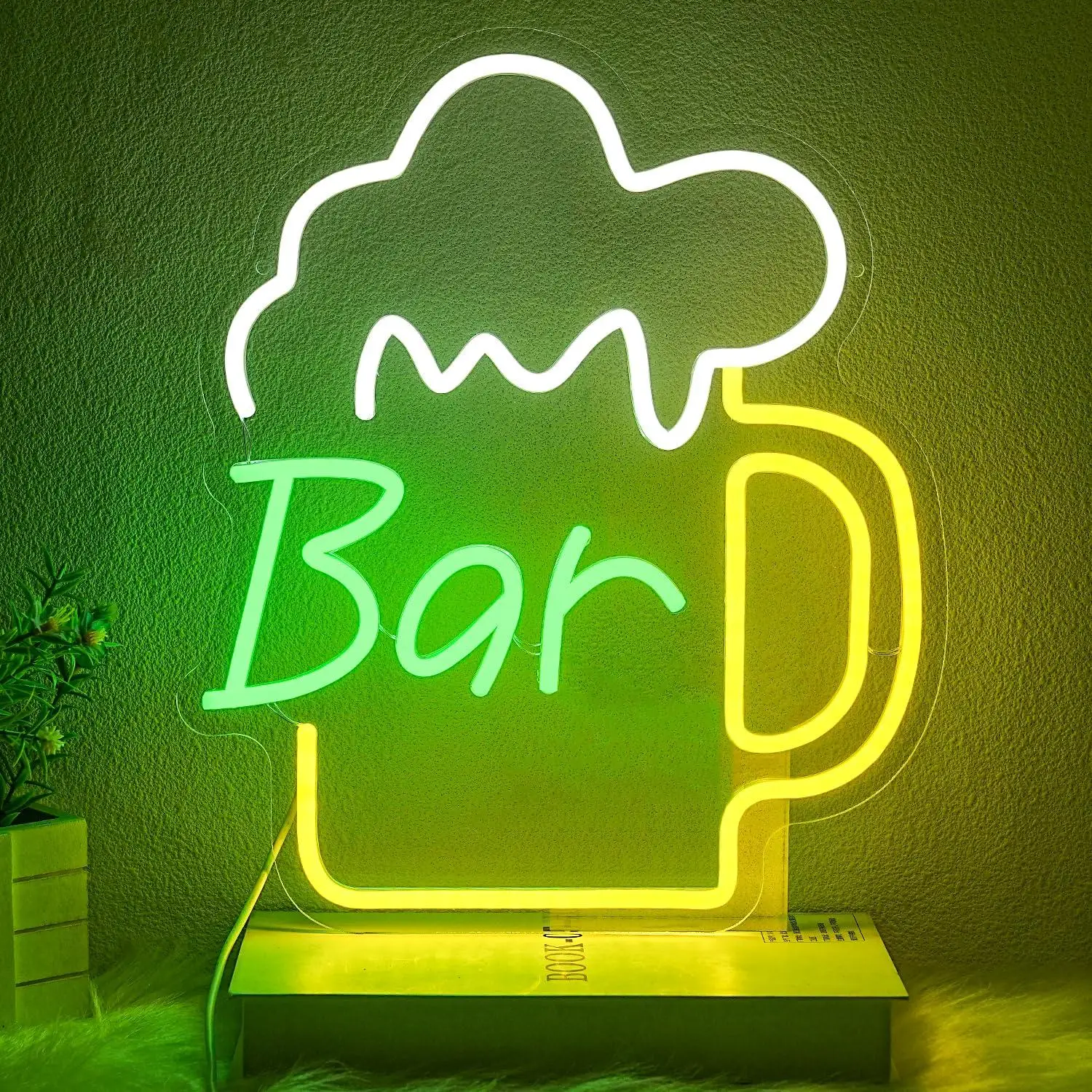Neonowy szyld barowy z piwem,  – Wall Decor Lighting recenzja i cena