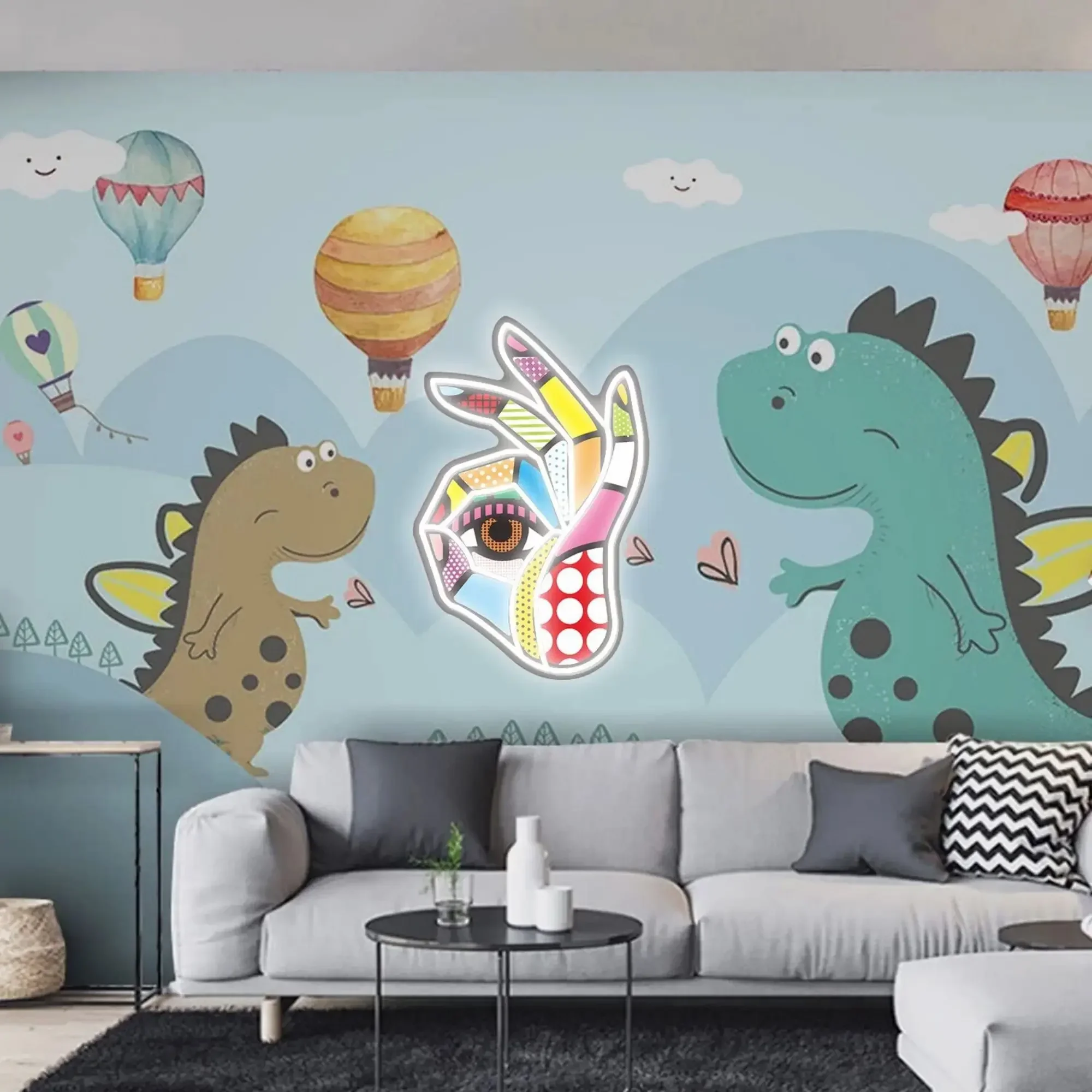 Neonowy Znak OK z Nadrukiem, L – Ok Lighting Decor recenzja i cena