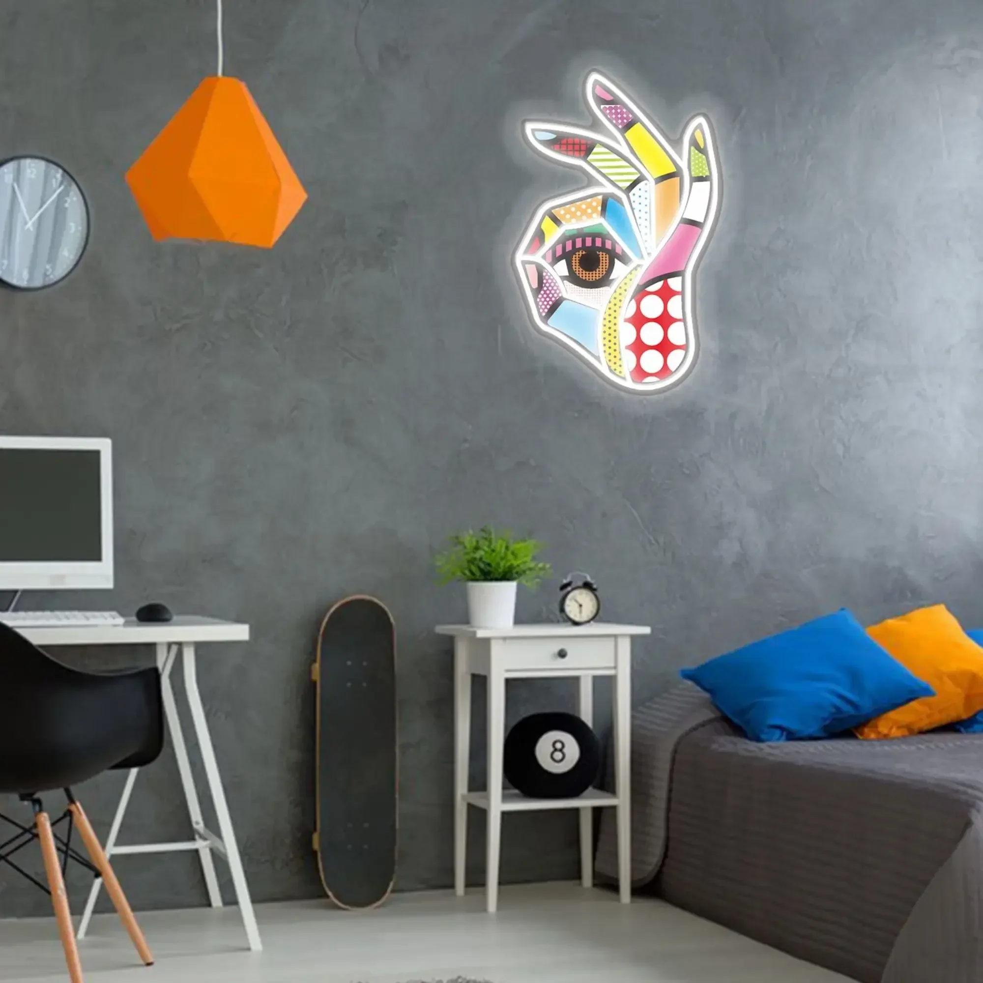 Neonowy Znak OK z Nadrukiem, L – Ok Lighting Decor recenzja i cena