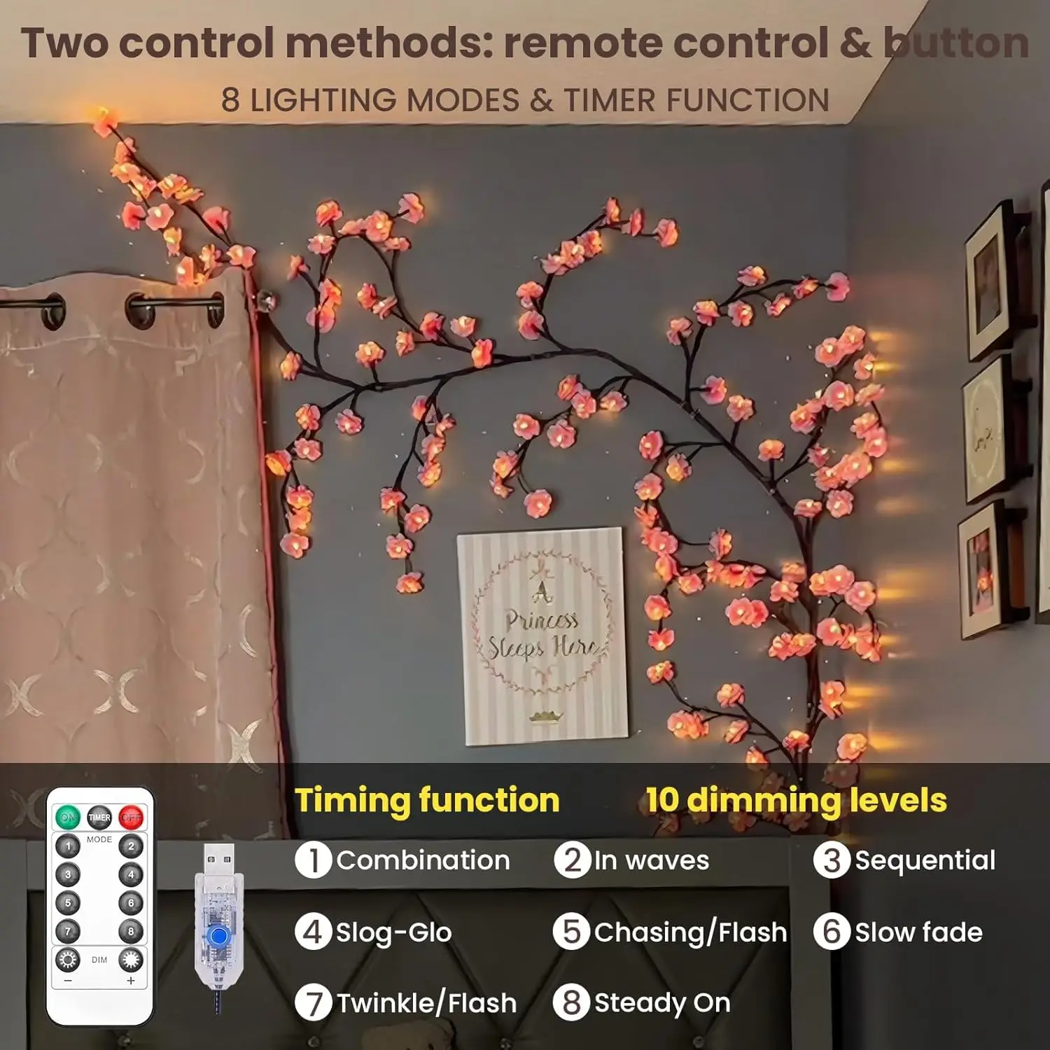 Girlanda dekoracyjna z gałązek – Home Decor Lighting Tree recenzja i cena