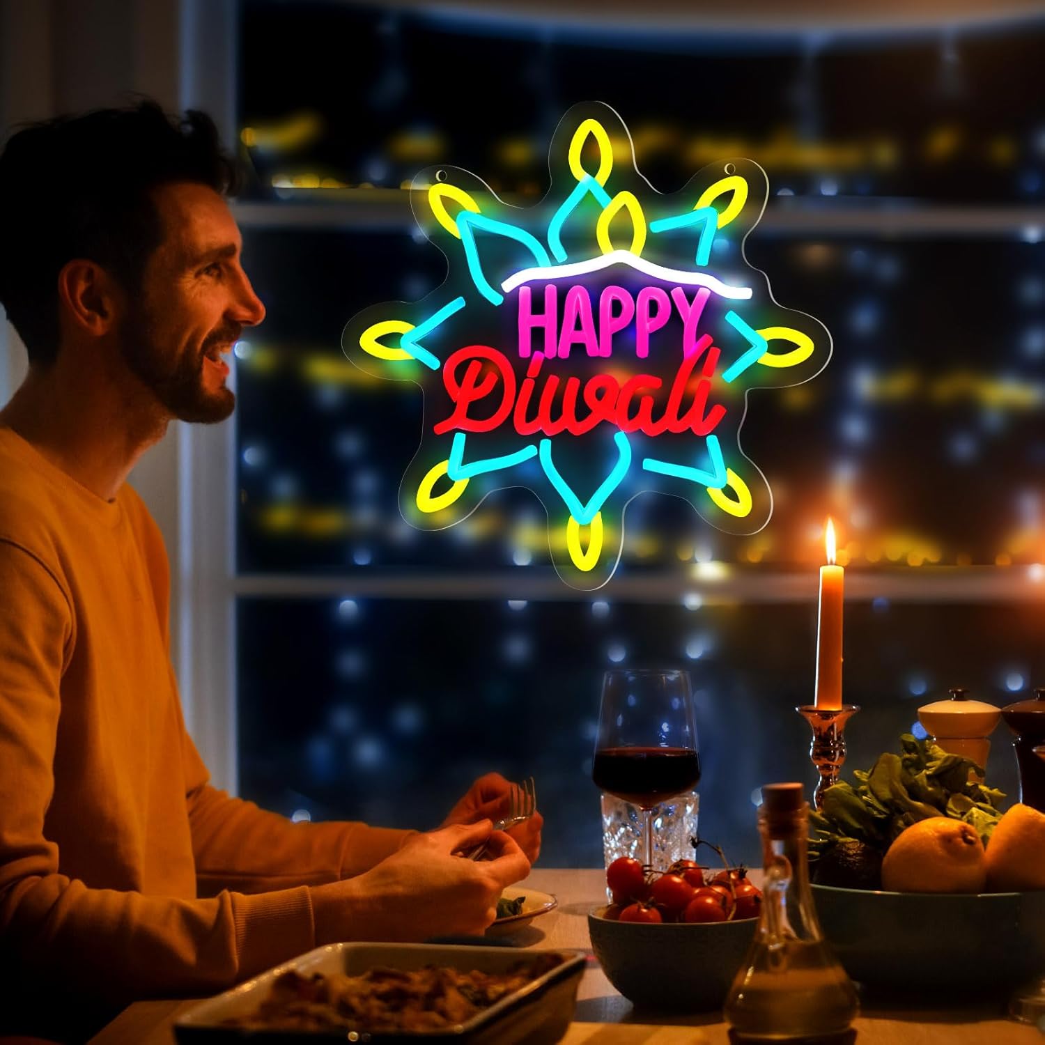 Neonowy znak LED „Szczęśliwego – Decor Lighting India recenzja i cena