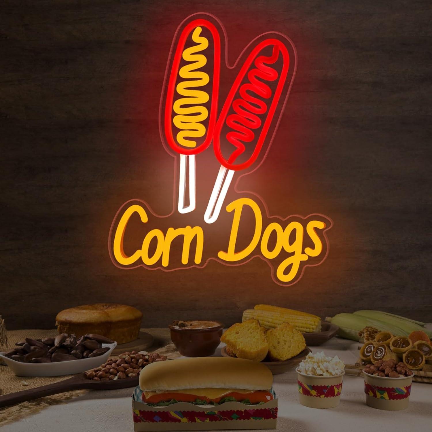 Neonowy szyld Corn Dog, przeką – Wall Decor Lighting recenzja i cena
