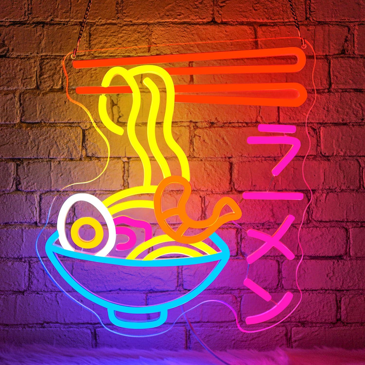 Neonowy szyld Ramen, japońska  – Restaurant Lighting Decoration recenzja i cena